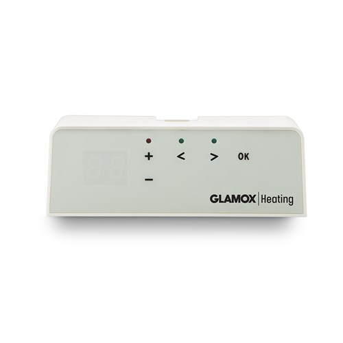 Glamox Digital termostat for H40/H60 uke, dag og natt hvit
