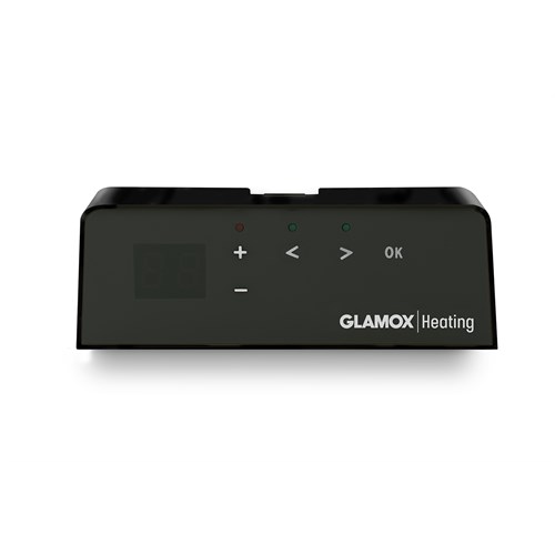 Glamox Digital termostat for H40/H60 uke, dag og natt Sort